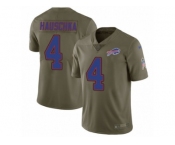Youth Nike Buffalo Bills #4 Stephen Hauschka Limited Olive 2017 Salute to Service NFL Jersey