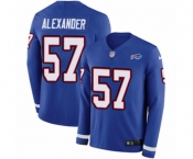 Youth Nike Buffalo Bills #57 Lorenzo Alexander Limited Royal Blue Therma Long Sleeve NFL Jersey
