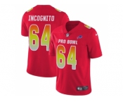 Youth Nike Buffalo Bills #64 Richie Incognito Red Stitched NFL Limited AFC 2018 Pro Bowl Jers