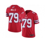 Youth Nike Buffalo Bills #79 Jordan Mills Limited Red Rush NFL Jersey
