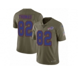 Youth Nike Buffalo Bills #82 Logan Thomas Limited Olive 2017 Salute to Service NFL Jersey