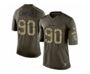 Youth Nike Buffalo Bills #90 Shaq Lawson Limited Green Salute to Service NFL Jersey