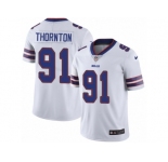 Youth Nike Buffalo Bills #91 Cedric Thornton White Vapor Untouchable Limited Player NFL Jersey