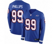 Youth Nike Buffalo Bills #99 Harrison Phillips Limited Royal Blue Therma Long Sleeve NFL Jersey