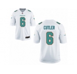 Men Nike Miami Dolphins #6 Jay Cutler Game White NFL Jersey