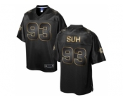 Nike Miami Dolphins #93 Ndamukong Suh Black Gold Collection Jersey(Game)