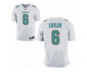 Men's Nike Miami Dolphins #6 Jay Cutler Elite White NFL Jersey