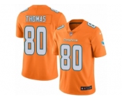 Men's Nike Miami Dolphins #80 Julius Thomas Elite Orange Rush NFL Jersey