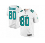 Men's Nike Miami Dolphins #80 Julius Thomas Elite White NFL Jersey