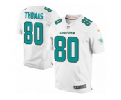 Men's Nike Miami Dolphins #80 Julius Thomas Elite White NFL Jersey