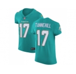 Nike Miami Dolphins #17 Ryan Tannehill Aqua Green Team Color Men Stitched NFL Vapor Untouchable Elite Jersey