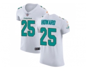 Nike Miami Dolphins #25 Xavien Howard White Men Stitched NFL Vapor Untouchable Elite Jersey