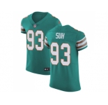 Nike Miami Dolphins #93 Ndamukong Suh Aqua Green Alternate Men Stitched NFL Vapor Untouchable Elite Jersey