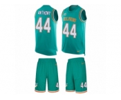 Men Nike Miami Dolphins #44 Stephone Anthony Limited Aqua Green Tank Top Suit NFL Jersey