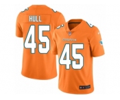 Men Nike Miami Dolphins #45 Mike Hull Limited Orange Rush Vapor Untouchable NFL Jersey