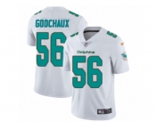 Men Nike Miami Dolphins #56 Davon Godchaux White Vapor Untouchable Limited Player NFL Jersey