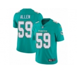 Men Nike Miami Dolphins #59 Chase Allen Aqua Green Team Color Vapor Untouchable Limited Player NFL Jersey