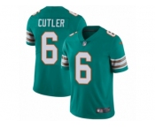 Men Nike Miami Dolphins #6 Jay Cutler Aqua Green Alternate Vapor Untouchable Limited Player NFL Jersey