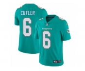 Men Nike Miami Dolphins #6 Jay Cutler Aqua Green Team Color Vapor Untouchable Limited Player NFL Jersey