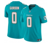 Men's Miami Dolphins #0 Ollie Gordon Aqua 2026 F.U.S.E. Vapor Limited Football Stitched Jersey