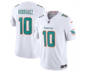 Men's Miami Dolphins #10 Jacob Rodriguez White 2026 Draft F.U.S.E. Vapor Limited Football Stitched Jersey