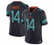 Men's Miami Dolphins #14 Quinn Ewers Black 2025 F.U.S.E. “Rivalries” Vapor Limited Football Stitched Jersey