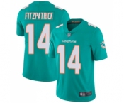 Men's Miami Dolphins #14 Ryan Fitzpatrick Aqua Green Team Color Vapor Untouchable Limited Player Football Jersey