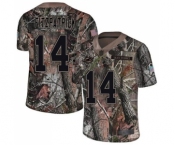 Men's Miami Dolphins #14 Ryan Fitzpatrick Limited Camo Rush Realtree Football Jersey