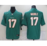 Men's Miami Dolphins #17 Jaylen Waddle Nike Aqua 2021 NFL Draft First Round Pick Leopard Limited Jersey