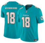 Men's Miami Dolphins #18 Nick Westbrook-Ikhine Aqua 2025 Draft F.U.S.E. Vapor Limited Football Stitched Jersey