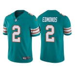 Men's Miami Dolphins #2 Chase Edmonds Aqua Color Rush Limited Stitched Football Jersey