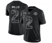 Men's Miami Dolphins #2 Malik Willis Black F.U.S.E. 2026 Salute to Service Limited Football Stitched Jersey