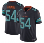 Men's Miami Dolphins #54 Zach Thomas Black 2025 F.U.S.E. “Rivalries†Vapor Limited Football Stitched Jersey