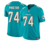 Men's Miami Dolphins #74 Kayden Proctor Aqua 2026 Draft F.U.S.E. Vapor Limited Football Stitched Jersey