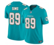 Men's Miami Dolphins #89 Ben Sims Aqua 2026 F.U.S.E. Vapor Limited Football Stitched Jersey