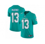 Men's Nike Miami Dolphins #13 Dan Marino Vapor Untouchable Limited Aqua Green Team Color NFL Jersey