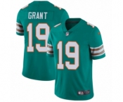 Men's Nike Miami Dolphins #19 Jakeem Grant Aqua Green Alternate Vapor Untouchable Limited Player NFL Jersey