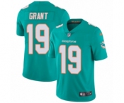 Men's Nike Miami Dolphins #19 Jakeem Grant Aqua Green Team Color Vapor Untouchable Limited Player NFL Jersey