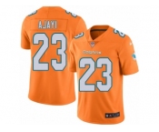 Men's Nike Miami Dolphins #23 Jay Ajayi Elite Orange Rush NFL Jersey