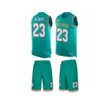 Men's Nike Miami Dolphins #23 Jay Ajayi Limited Aqua Green Tank Top Suit NFL Jersey