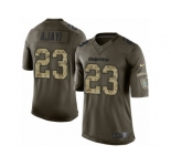 Men's Nike Miami Dolphins #23 Jay Ajayi Limited Green Salute to Service NFL Jersey