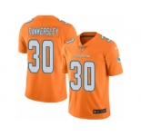 Men's Nike Miami Dolphins #30 Cordrea Tankersley Limited Orange Rush NFL Jersey