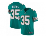 Men's Nike Miami Dolphins #35 Walt Aikens Vapor Untouchable Limited Aqua Green Alternate NFL Jersey