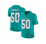 Men's Nike Miami Dolphins #50 Andre Branch Vapor Untouchable Limited Aqua Green Team Color NFL Jersey