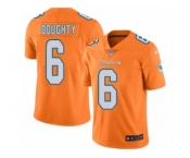 Men's Nike Miami Dolphins #6 Brandon Doughty Limited Orange Rush NFL Jersey
