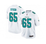 Men's Nike Miami Dolphins #65 Anthony Steen Limited White NFL Jersey