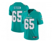 Men's Nike Miami Dolphins #65 Anthony Steen Vapor Untouchable Limited Aqua Green Team Color NFL Jersey