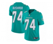 Men's Nike Miami Dolphins #74 Jermon Bushrod Vapor Untouchable Limited Aqua Green Team Color NFL Jersey
