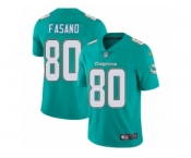 Men's Nike Miami Dolphins #80 Anthony Fasano Vapor Untouchable Limited Aqua Green Team Color NFL Jersey