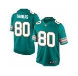 Men's Nike Miami Dolphins #80 Julius Thomas Limited Aqua Green Alternate NFL Jersey